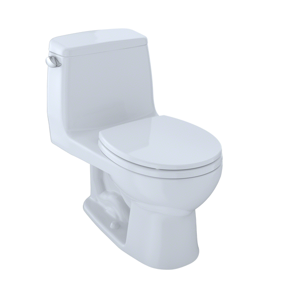 TOTO UltraMax One-Piece Round Bowl 1.6 GPF Toilet, Cotton White, Vitreous China, MS853113S#01