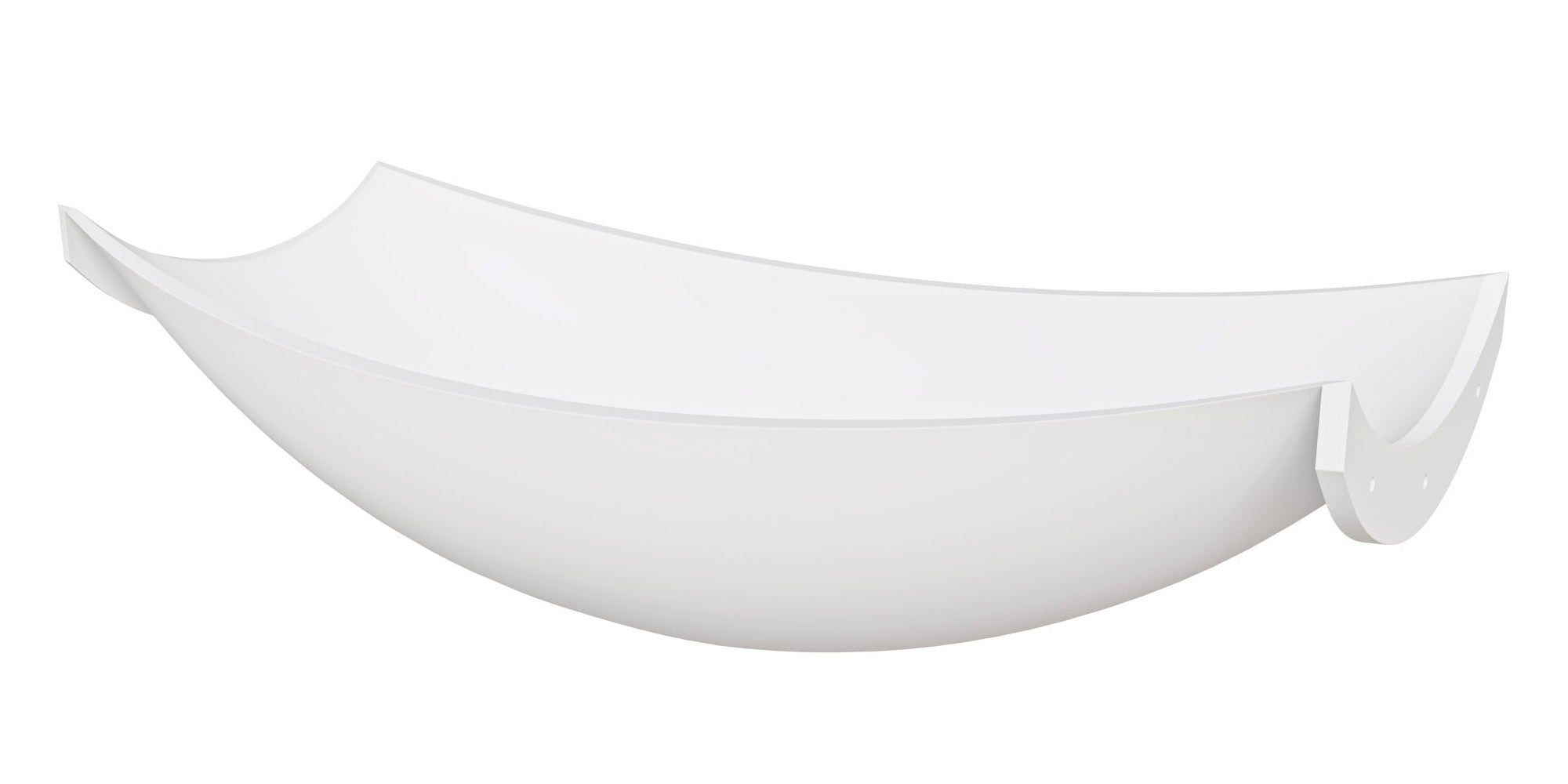 ALFI brand 71" Solid Surface Resin Free Standing Oval Bathtub, White Matte, HammockTub2-WM