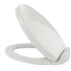 TOTO Oval SoftClose Non Slamming, Slow Close Elongated Toilet Seat and Lid, Colonial White, Plastic, SS204#11