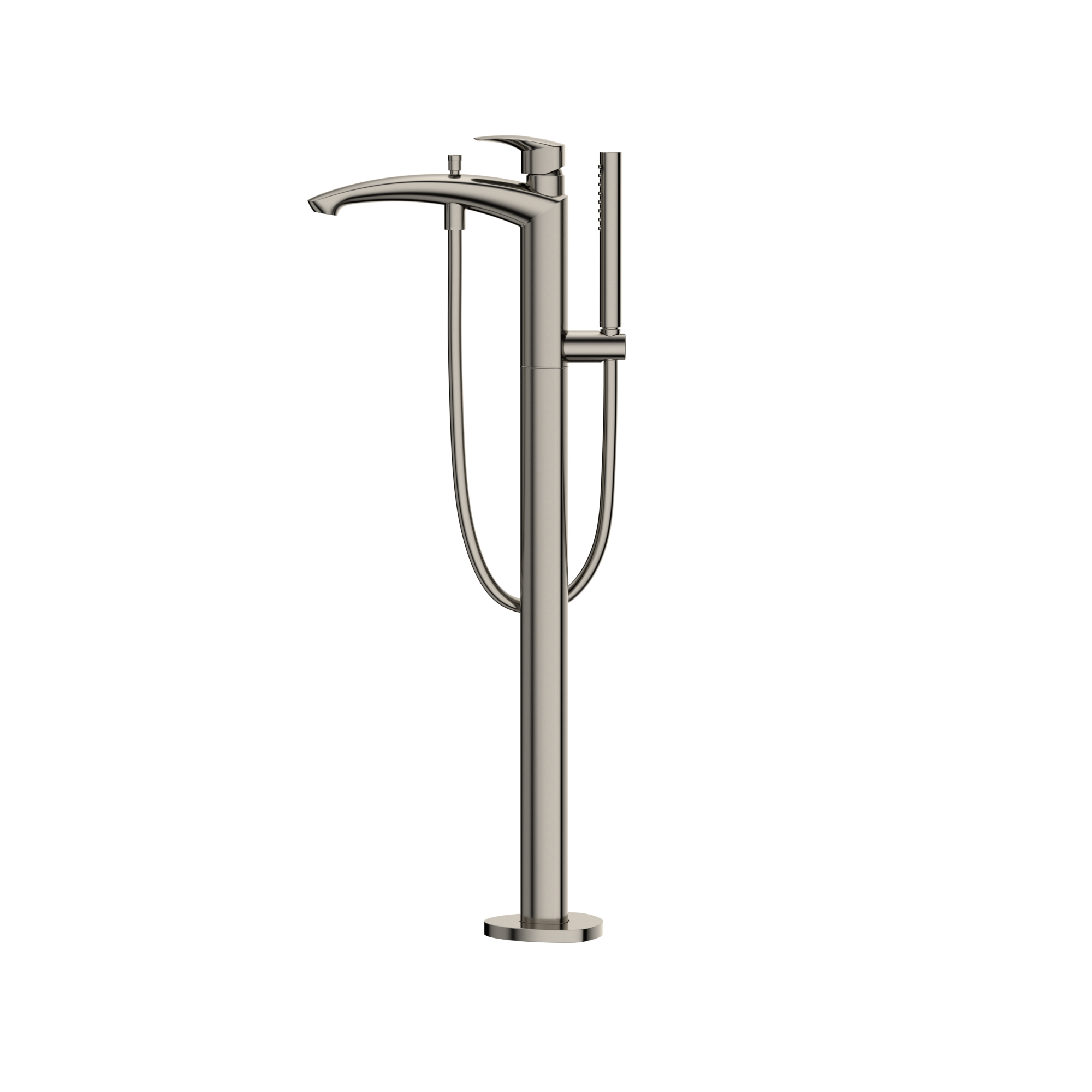 TOTO GM Single-Handle Free Standing Tub Filler with Handshower, Polished Nickel, Brass, TBG09306U#PN