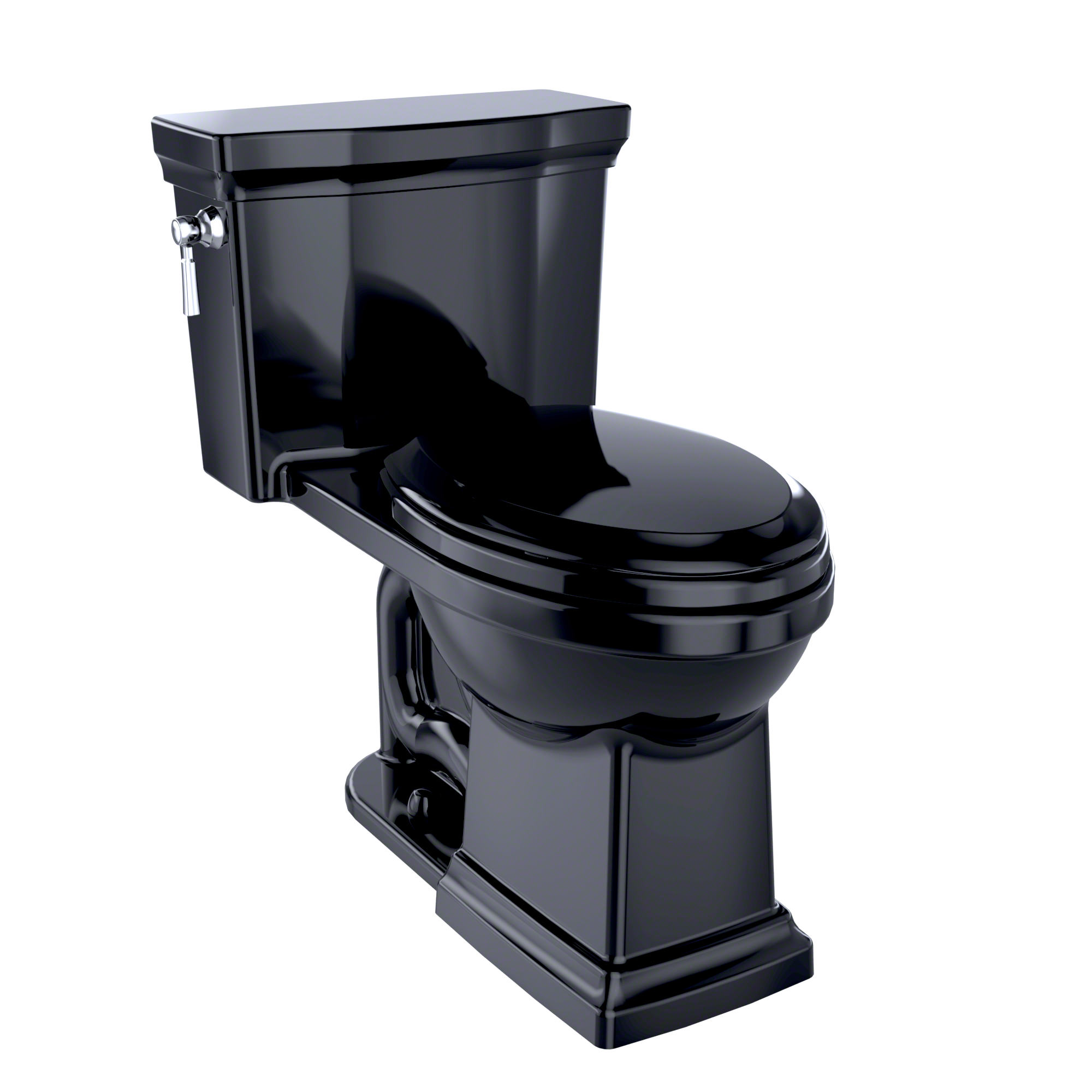 TOTO Promenade II 1G One-Piece Elongated 1.0 GPF Universal Height Toilet, Ebony, Vitreous China, MS814224CUF#51