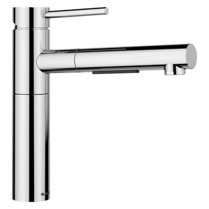 Alternate Image for Blanco Alta II Low Arc Pull-Out Kitchen Faucet, Chrome, 1.5 GPM, Brass, 527558