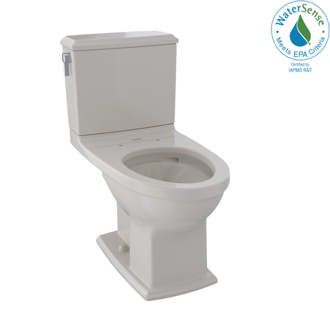 TOTO Connelly Two-Piece Elongated Dual-Max, Dual Flush 1.28 and 0.9 GPF Universal Height Toilet with CEFIONTECT, Sedona Beige, Vitreous China, CST494CEMFG#12