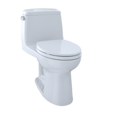 TOTO UltraMax One-Piece Elongated 1.6 GPF Toilet with CEFIONTECT, Cotton White, Vitreous China, MS854114SG#01