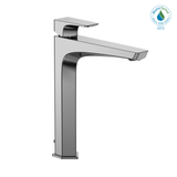 TOTO GE 1.2 GPM Single Handle Vessel Bathroom Sink Faucet with COMFORT GLIDE Technology, Polished Chrome Nickel, Brass, TLG07305U#CP