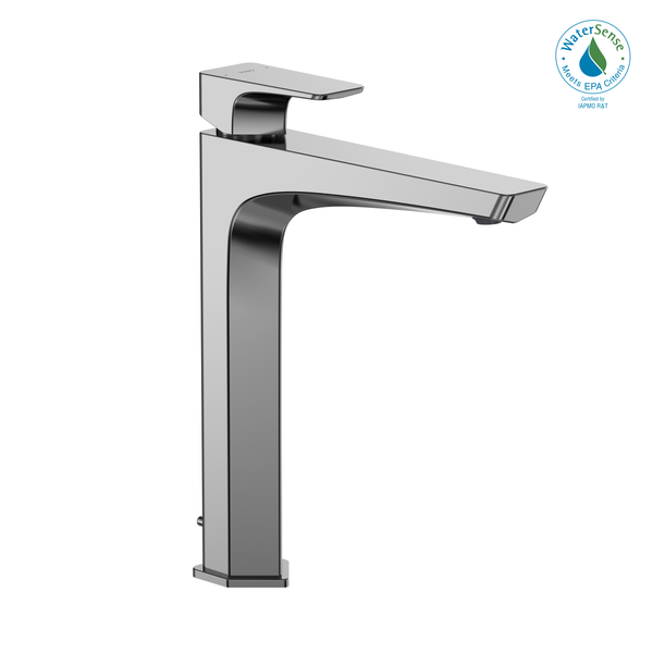 TOTO GE 1.2 GPM Single Handle Vessel Bathroom Sink Faucet with COMFORT GLIDE Technology, Polished Chrome Nickel, Brass, TLG07305U#CP