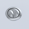 TOTO Push Button Spare Part (Dual Flush THU337#CP + 9AU278), Polished Chrome for MS654, THU340#CP