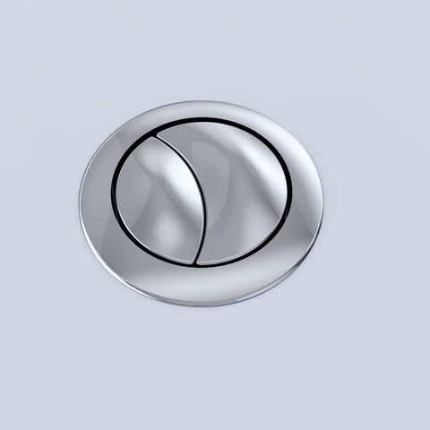 Toto PUSH BUTTON SPARE PART (DUAL FLUSH THU337#CP + 9AU278), POLISHED CHROME For MS654, THU340#CP