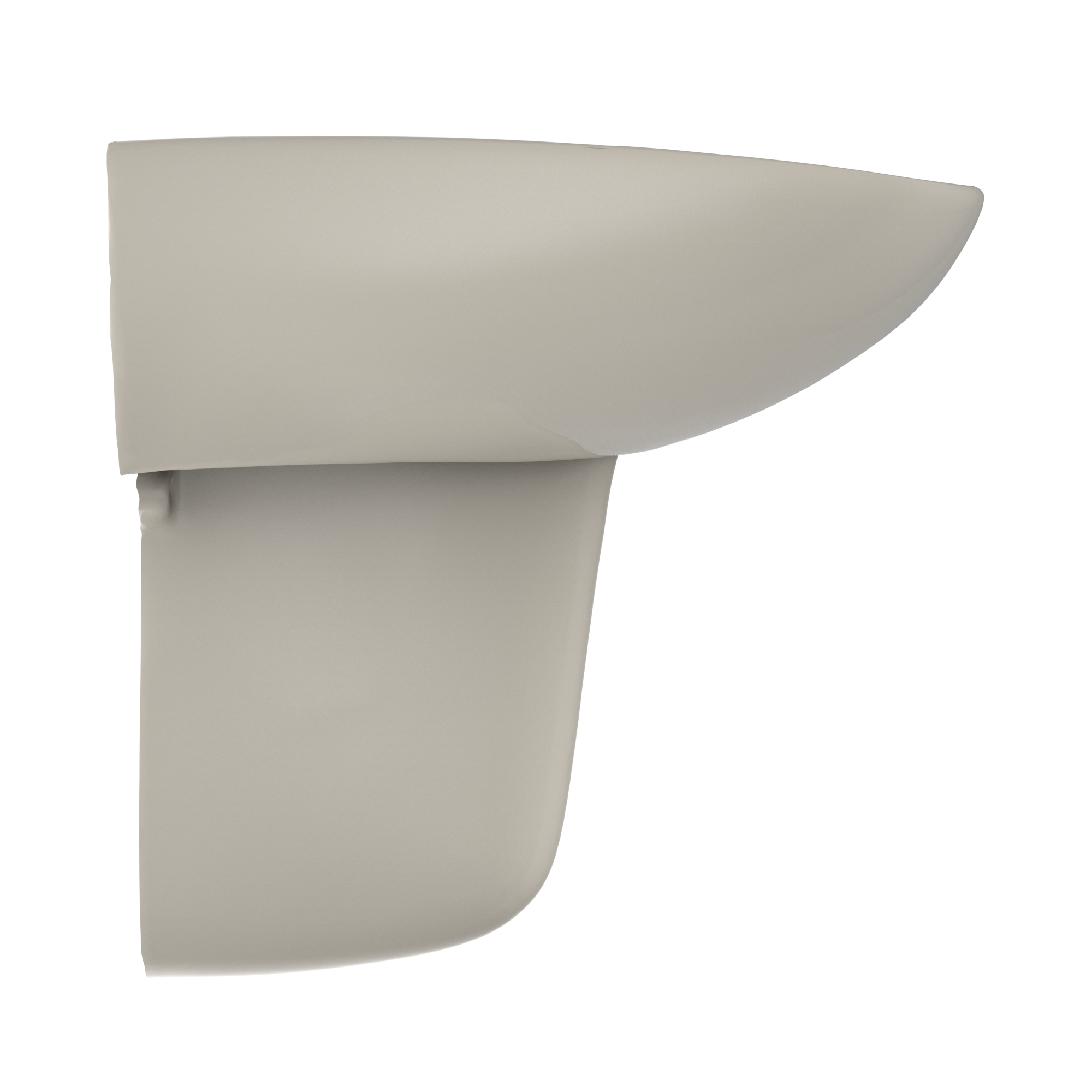 TOTO Prominence Oval Wall-Mount Bathroom Sink with CEFIONTECT and Shroud for 4 Inch Center Faucets, Bone, Vitreous China, LHT242.4G#03