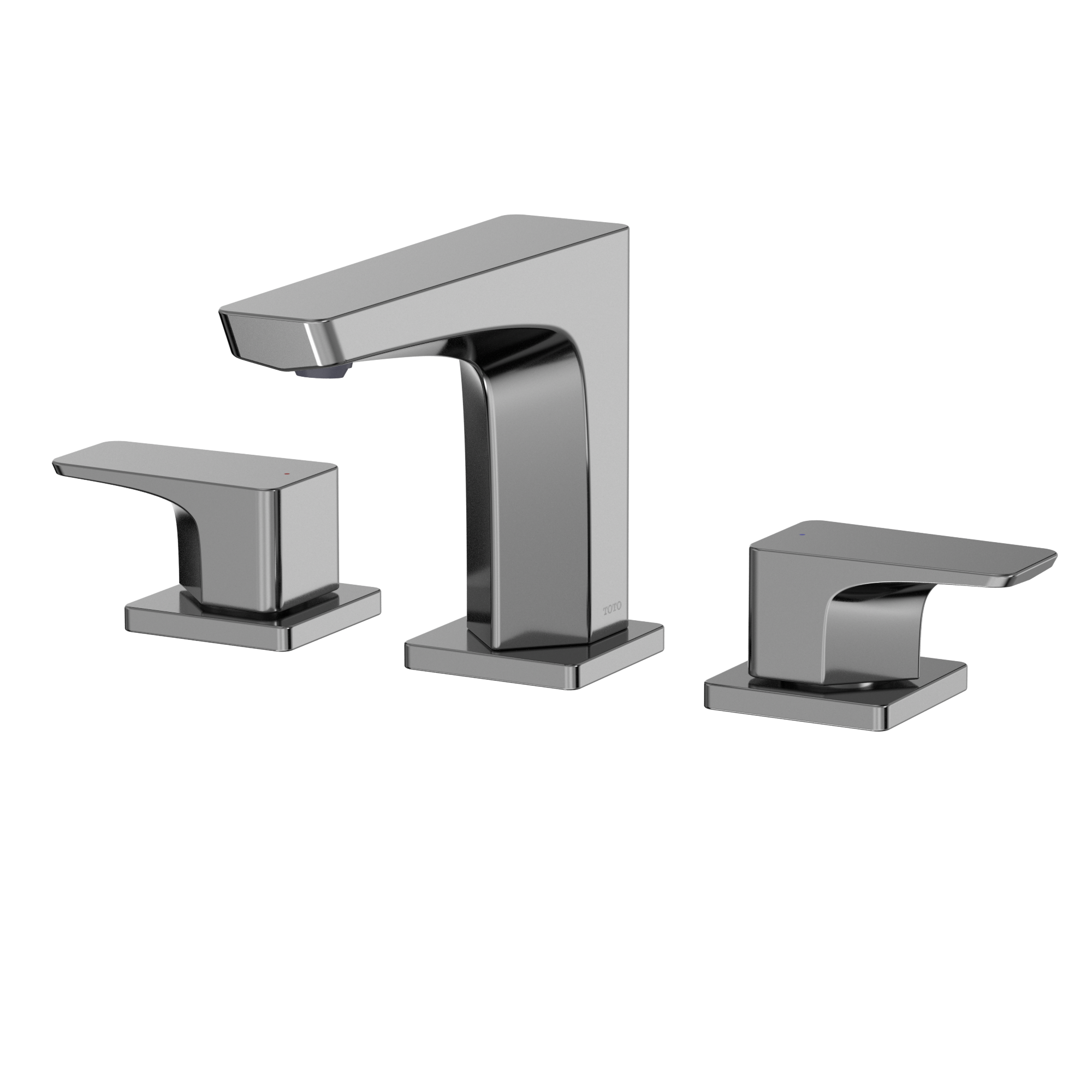 TOTO GE 1.2 GPM Two Handle Widespread Bathroom Sink Faucet, Polished Chrome, Brass, TLG07201U#CP