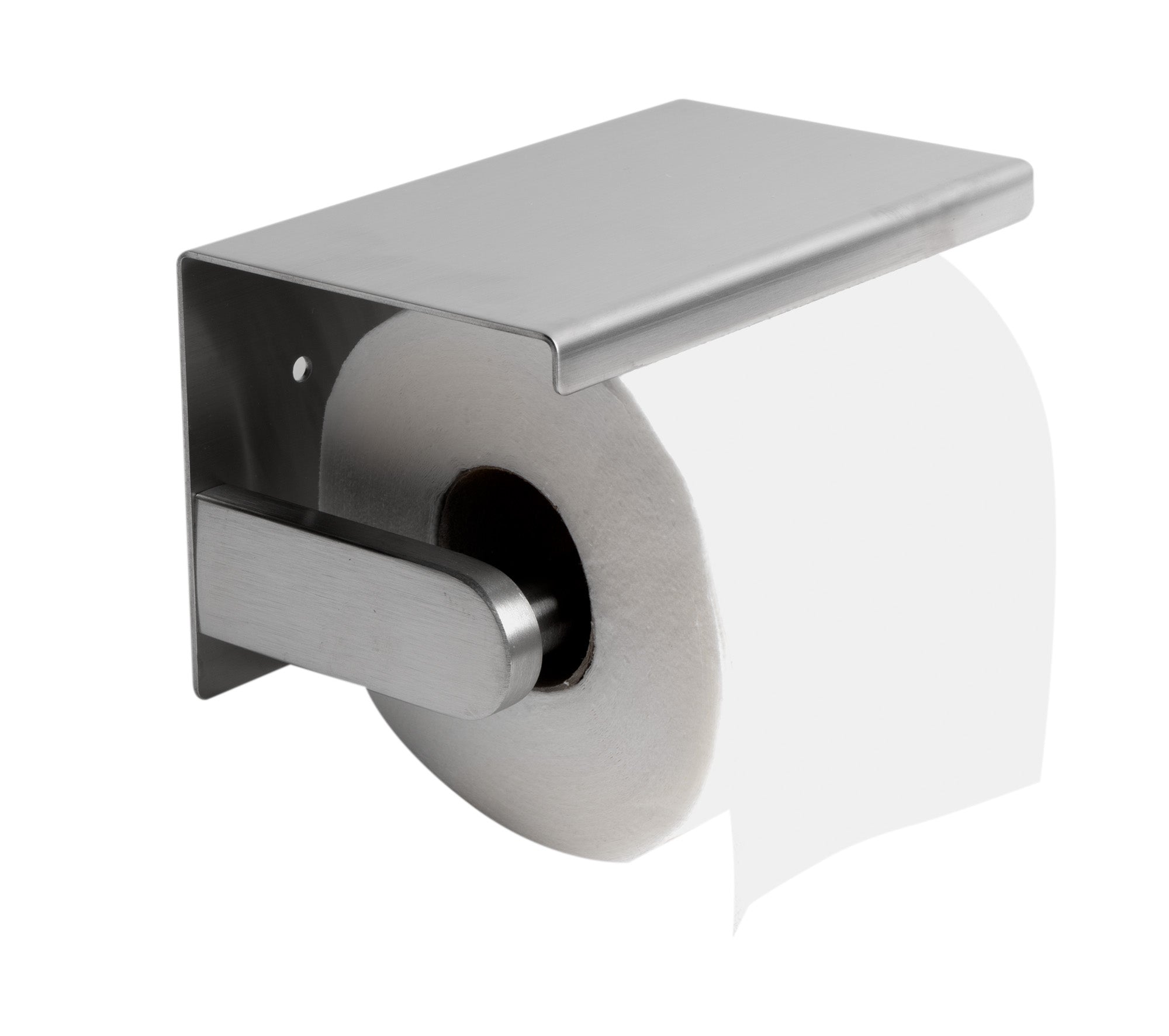 Alternative View of ALFI brand ABTP66-BSS Brushed Stainless Steel Toilet Paper Holder with Shelf