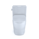 TOTO Legato One-Piece Elongated 1.28 GPF Toilet with CEFIONTECT and SoftClose Seat, WASHLET+ Ready, Cotton White, Vitreous China, MS624234CEFG#01