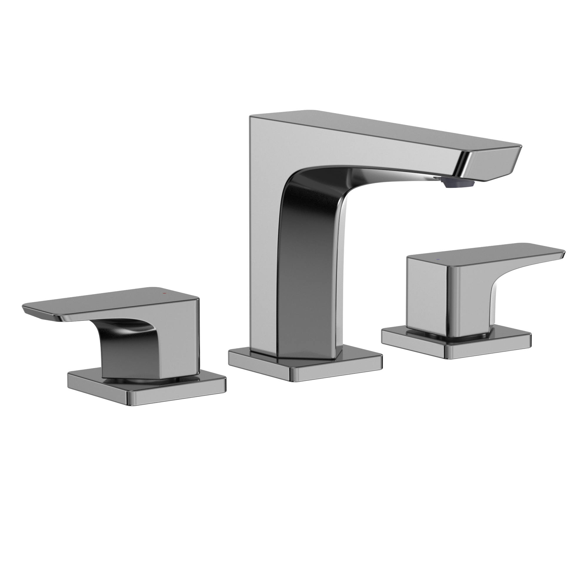 TOTO GE 1.2 GPM Two Handle Widespread Bathroom Sink Faucet, Polished Chrome, Brass, TLG07201U#CP