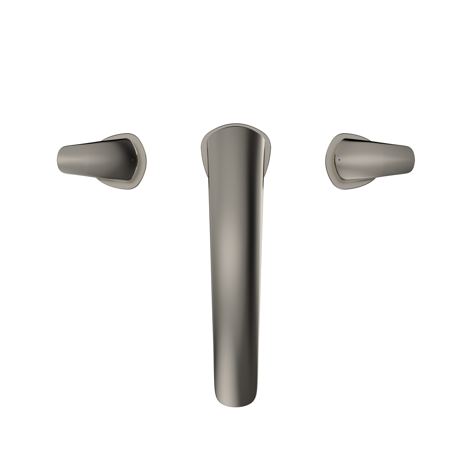 TOTO GM Two-Handle Deck-Mount Roman Tub Filler Trim, Polished Nickel, Brass, TBG09201U#PN