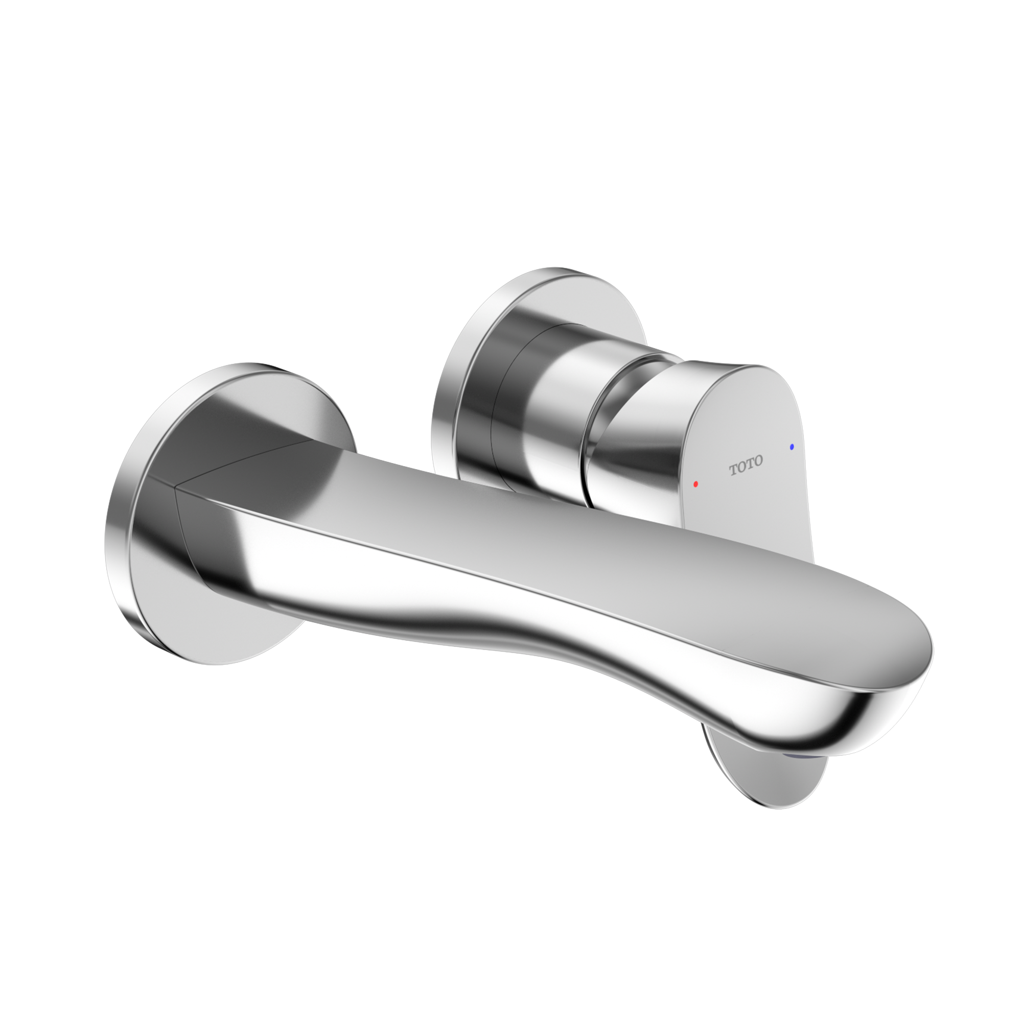 TOTO GO 1.2 GPM Wall-Mount Single-Handle Bathroom Faucet with COMFORT GLIDE Technology, Polished Chrome, Brass, TLG01310UA#CP