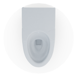 Toto NEOREST Dual Flush 1.0 or 0.8 GPF Elongated Toilet Bowl for AS, Cotton White, Vitreous China, CT8551CUMFG#01