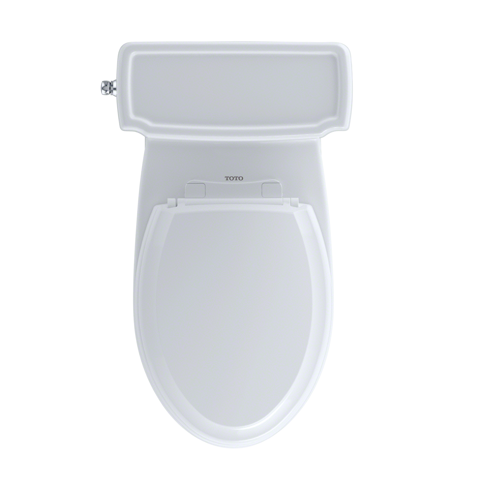TOTO Eco Guinevere Elongated 1.28 GPF Universal Height Skirted Toilet with CEFIONTECT and SoftClose Seat, Cotton White, Vitreous China|Plastic, MS974224CEFG#01