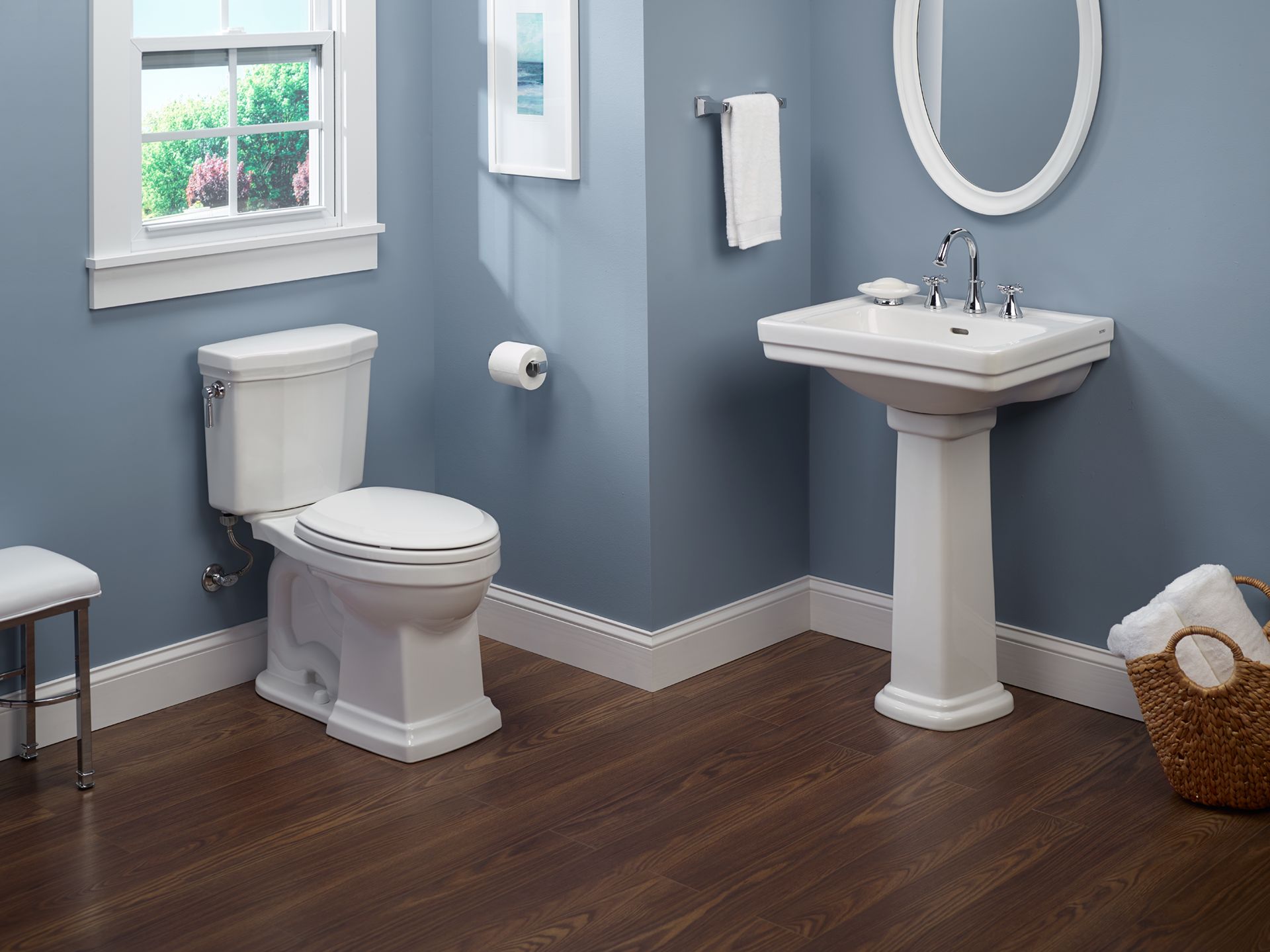 TOTO Promenade II 1G Two-Piece Elongated 1.0 GPF Universal Height Toilet with CEFIONTECT, Colonial White, Vitreous China, CST404CUFG#11