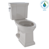 TOTO Promenade II Two-Piece Elongated 1.28 GPF Universal Height Toilet with CEFIONTECT, Sedona Beige, Vitreous China, CST404CEFG#12