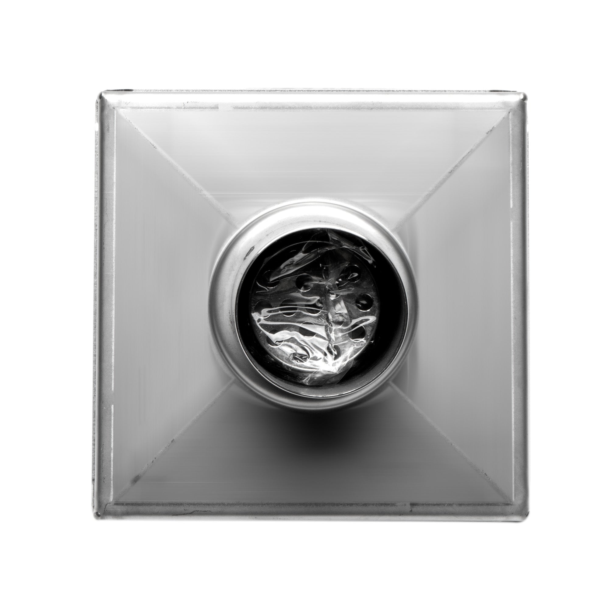 ALFI brand ABSD55B-BSS 5" x 5" Modern Square Polished Stainless Steel Shower Drain with Solid Cover, ABSD55B-PSS