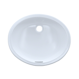 TOTO 17" x 14" Oval Undermount Bathroom Sink, Cotton White, Vitreous China, LT569#01