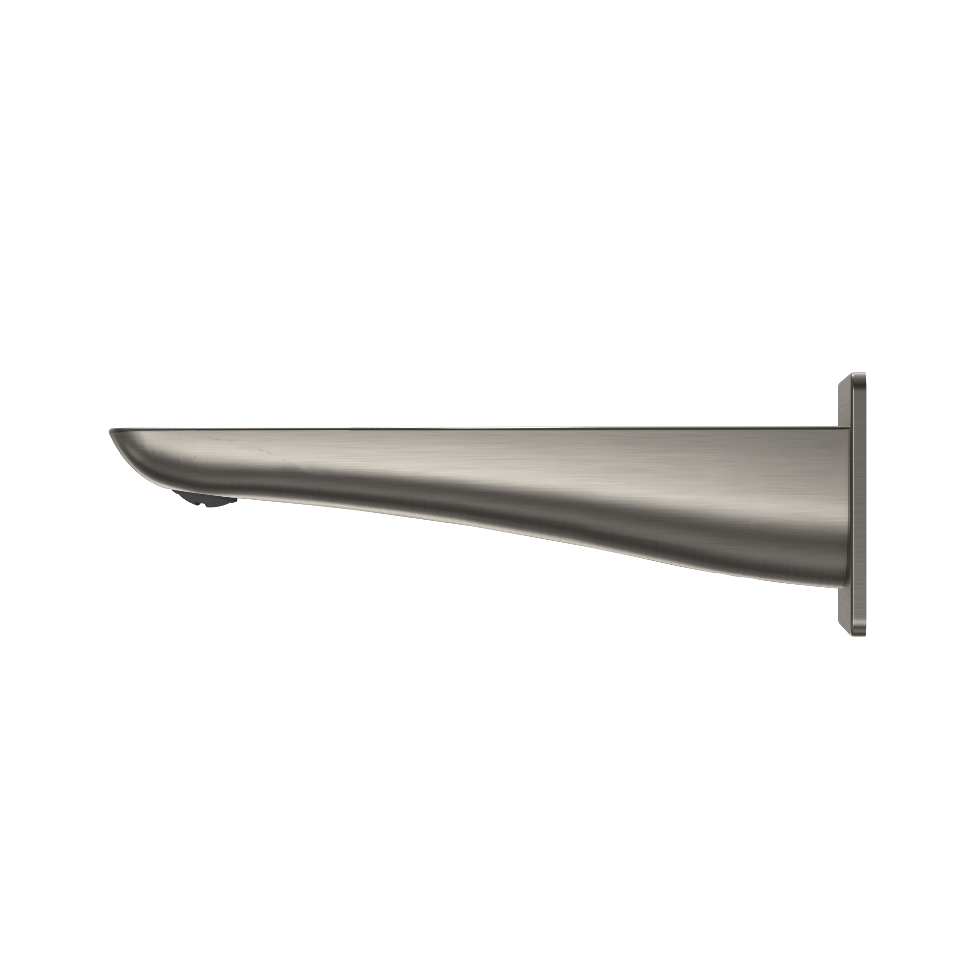 TOTO Modern S Wall Tub Spout, Brushed Nickel, Brass, TBG02001U#BN