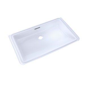 Alternate Image for TOTO Rectangular Undermount Bathroom Sink with CEFIONTECT, Cotton White, Vitreous China, LT191G#01