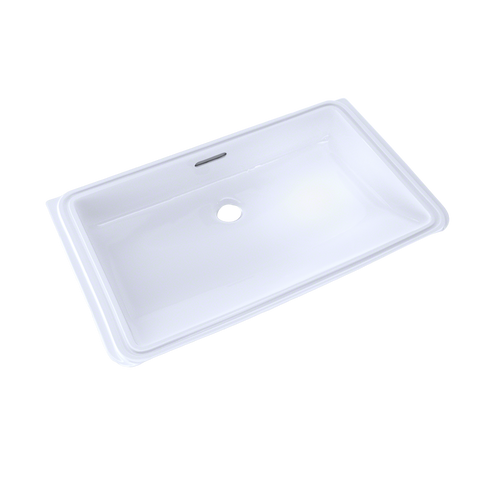 TOTO Rectangular Undermount Bathroom Sink with CEFIONTECT, Cotton White, Vitreous China, LT191G#01