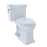 TOTO Promenade II 1G One-Piece Elongated 1.0 GPF Universal Height Toilet with CEFIONTECT and Right-Hand Trip Lever, Cotton White, Vitreous China, MS814224CUFRG#01