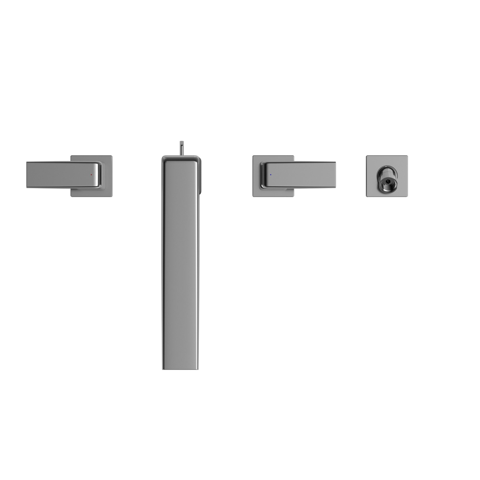 TOTO GB Two-Handle Deck-Mount Roman Tub Filler Trim with Handshower, Polished Chrome, Brass, TBG10202U#CP