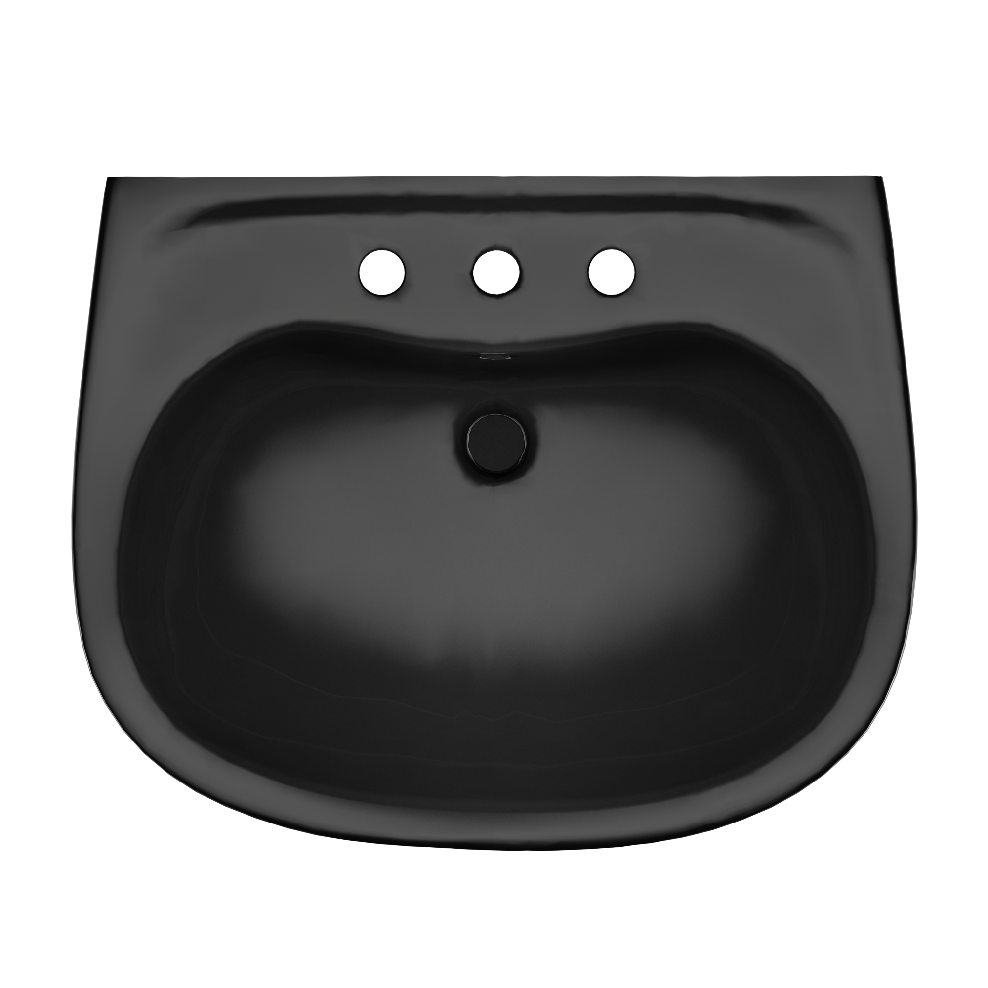 TOTO Prominence Oval Basin Pedestal Bathroom Sink for8 inch Center Faucets, Ebony, Vitreous China, LPT242.8#51