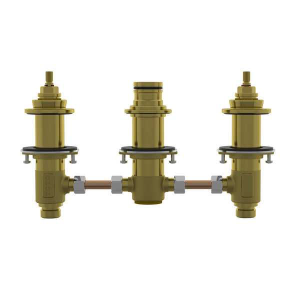 TOTO Three Hole Deck-Mount Roman Tub Filler Valve -Brass, TBMT2