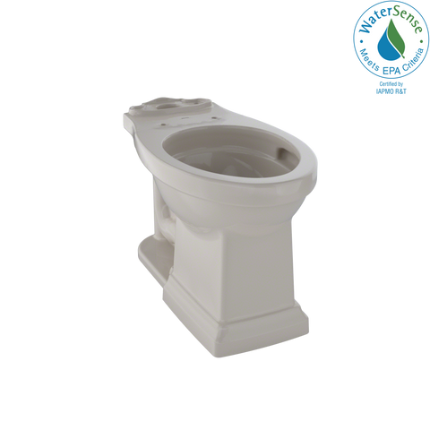 TOTO Promenade II Universal Height Toilet Bowl with CEFIONTECT, Bone, Vitreous China, C404CUFG#03