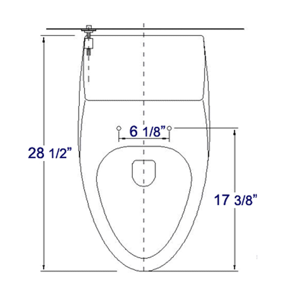 EAGO Plastic, White, R-108SEAT Replacement Soft Closing Toilet Seat for TB108
