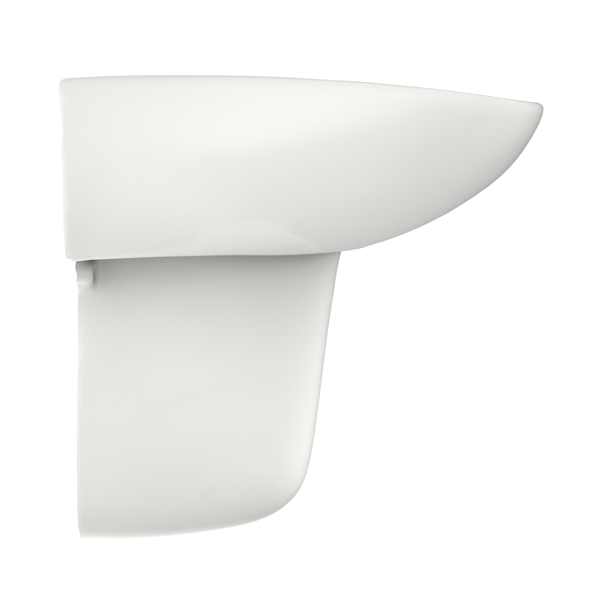 TOTO Prominence Oval Wall-Mount Bathroom Sink with CeFiONtect and Shroud for Single Hole Faucets, Colonial White, Vitreous China, LHT242G#11