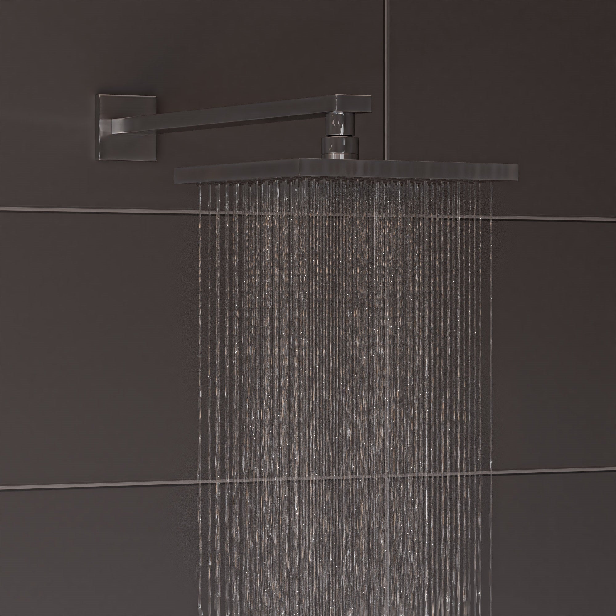 Alternative View of ALFI brand AB2830-BN Brushed Nickel 2 Way Thermostatic Square Shower Set, Brass