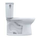 TOTO Drake Transitional Two-Piece Elongated 1.28 GPF TORNADO FLUSH Toilet with CEFIONTECT, Cotton White, Vitreous China, CST786CEG#01