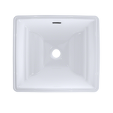 TOTO Aimes Rectangular Undermount Bathroom Sink with CEFIONTECT, Cotton White, Vitreous China, LT626G#01