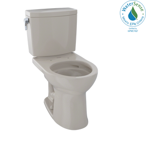Alternate Image for TOTO Drake II 1G Two-Piece Round 1.0 GPF Universal Height Toilet with CEFIONTECT, Bone, Vitreous China, CST453CUFG#03