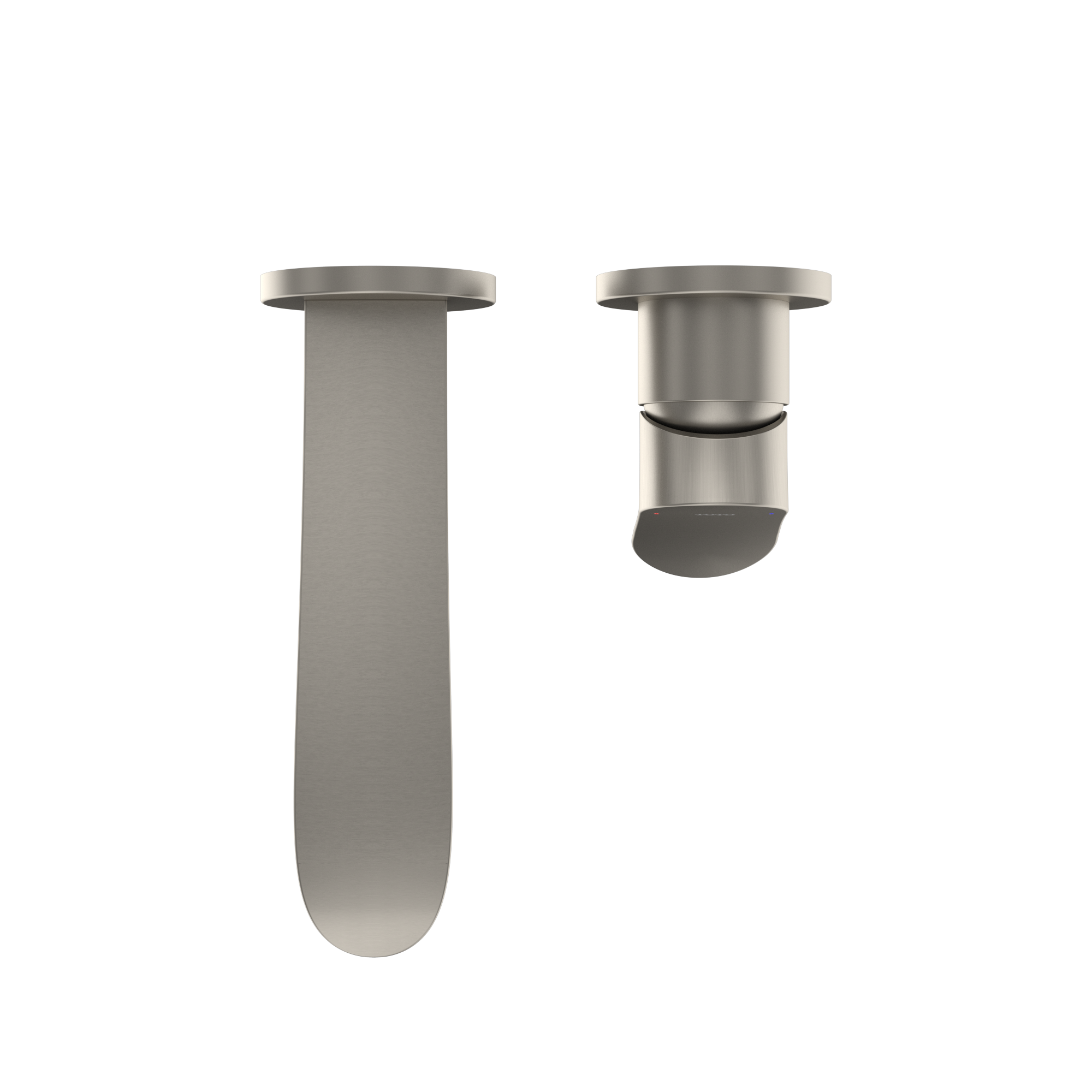 TOTO GO 1.2 GPM Wall-Mount Single-Handle Bathroom Faucet with COMFORT GLIDE Technology, Brushed Nickel, Brass, TLG01310UA#BN