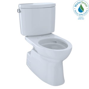 Alternate Image for TOTO Vespin II Two-Piece Elongated 1.28 GPF Universal Height Skirted Design Toilet with CEFIONTECT, Cotton White, Vitreous China, CST474CEFG#01