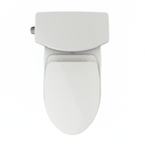 TOTO Vespin II 1G Two-Piece Elongated 1.0 GPF Universal Height Toilet with CEFIONTECT and SS124 SoftClose Seat, WASHLET+ Ready, Colonia White, Vitreous China|Plastic, Colonial White, MS474124CUFG#11