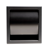 Alternative View of ALFI brand ABTPP77-BB PVD Brushed Black Stainless Steel Recessed Toilet Paper Holder with Cover