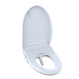 TOTO WASHLET K300 Electronic Bidet Toilet Seat with Instantaneous Water Heating, PREMIST and EWATER+ Wand Cleaning, Elongated, Cotton White, Plastic, SW3036R#01