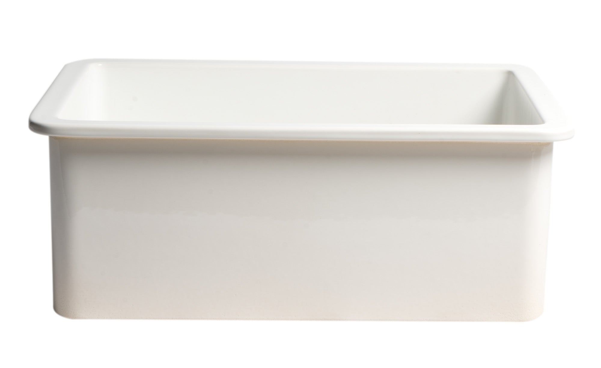 ALFI brand 27" Dual Mount Fireclay Kitchen Sink, White, No Faucet Hole, ABF2718UD-W