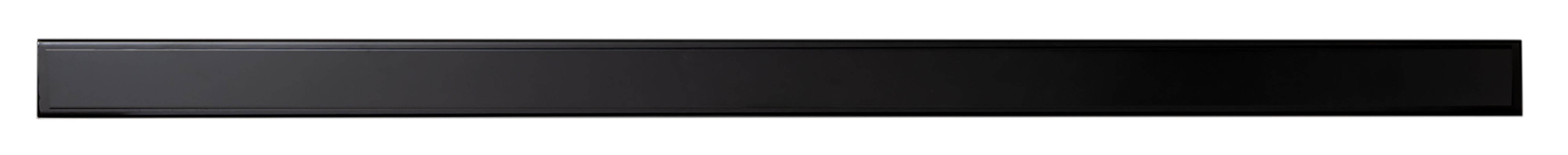 ALFI brand ABLD59B-BM 59" Black Matte Stainless Steel Linear Shower Drain with Solid Cover