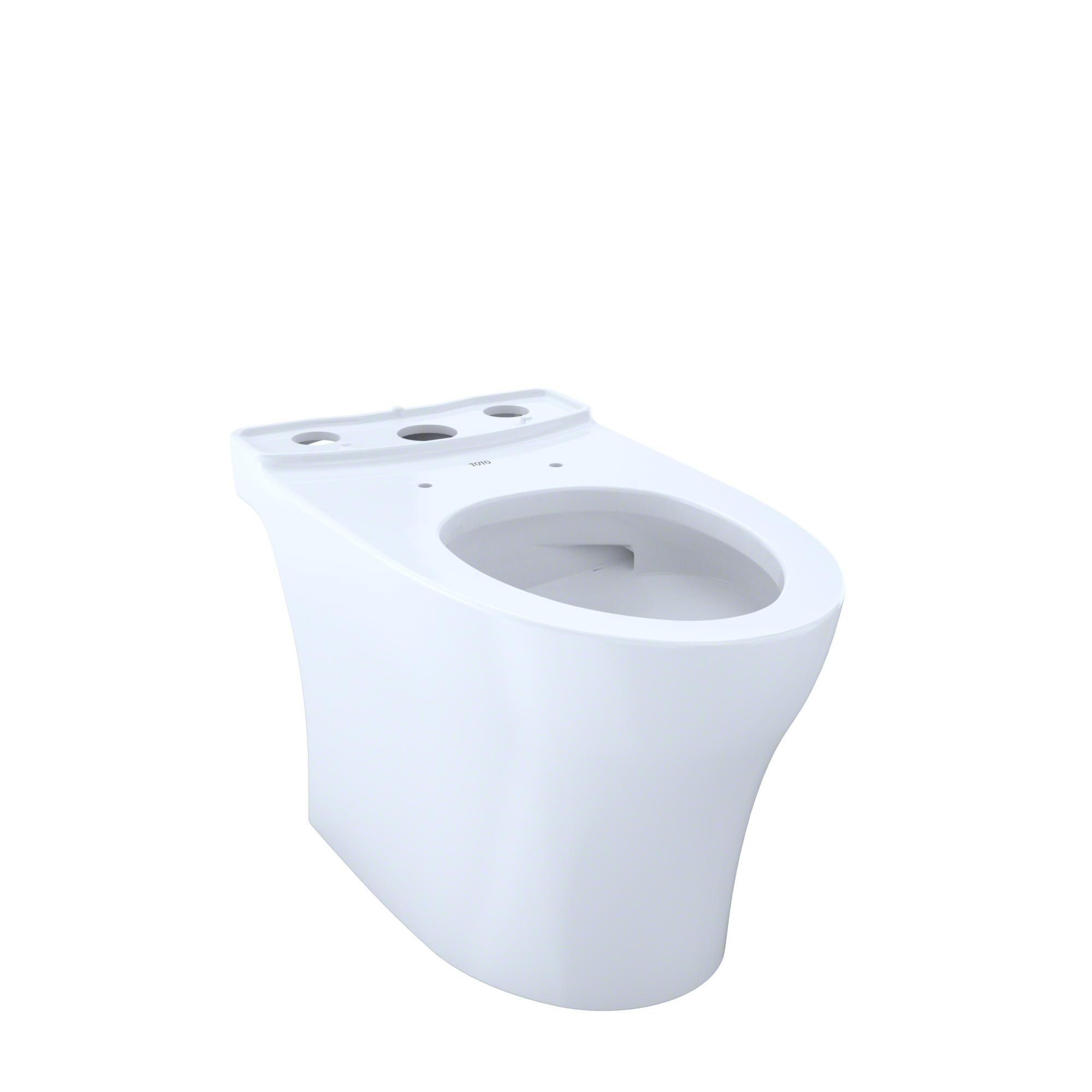 TOTO Aquia IV Elongated Skirted Toilet Bowl with CEFIONTECT, Cotton White, Vitreous China, CT446CEGN#01