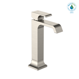 TOTO GC 1.2 GPM Single Handle Vessel Bathroom Sink Faucet with COMFORT GLIDE Technology, Brushed Nickel, Brass, TLG08305U#BN