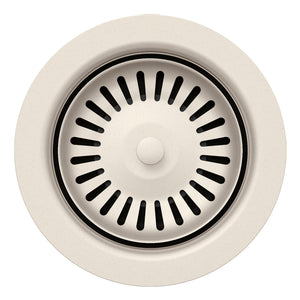 Alternate Image for Blanco Color-Coordinated Metal Basket Strainer Drain - Soft White, Stainless Steel, 203439