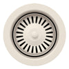 Blanco Color-Coordinated Metal Basket Strainer Drain - Soft White, Stainless Steel, 203439